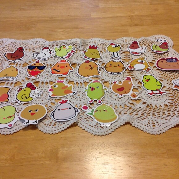 Cute chicks and chickens colorful stickers for cellphones, laptop, lockers - Picture 1 of 5